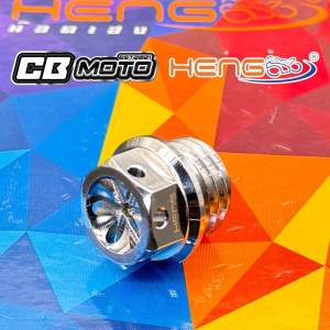 HENG / SC SIAM ENGINE OIL BOLT / OIL CAP FOR HONDA GIORNO 125 CNC TITANIUM CONCAVE