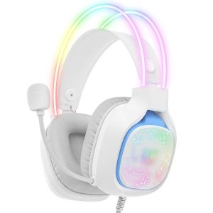 ONIKUMA | ONIKUMA X22 Wired Gaming Headset RGB 50MM Driver Stereo Sound Noise Cancelling HD Mic Over Ear Headphones For PC PS4 Xbox PS5