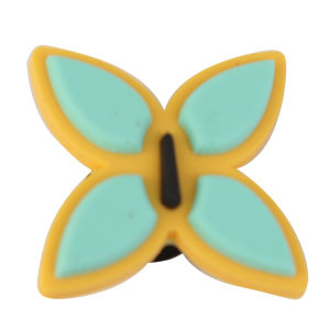 Anime Surroundings Demon Slayer PVC Shoe Flower Patch Shoe Buckle Hair Clip Decorative Accessories for Shoes Size 1*1
