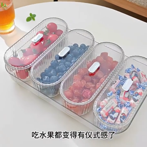 Dulang Kristal Mewah dengan Tudung Bekas Kuih Raya MewahCrystal Tray Dessert Tray with Lids 零食盘 糖果盘