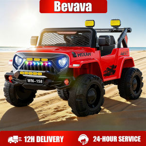 Electric four-wheel vehicle for kids Jeep With lights and music Rechargeable kids car