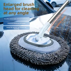 Extending Dust Removing Car Cleaning Brush with Long and Rotatable Design