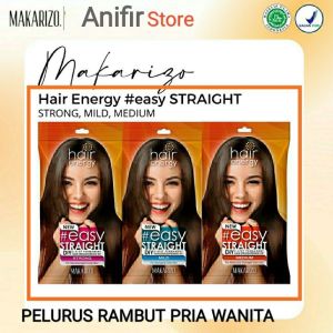 Pelurus Rambut Pria Wanita Makarizo Hair Hair Energy Easy Stright 80ml - 120ml
