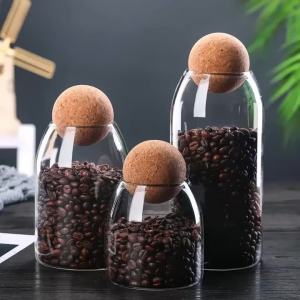 Glass Bottle Ball Cap Sealed Jar High Temperature Resistant Storage Box Kitchen Miscellaneous Grain Storage Jar Tea Jar