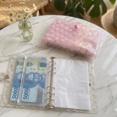 Dompet Keuangan Disiplin Binder Tabungan simpan uang kartu card - isi 5 slot bisa refill
