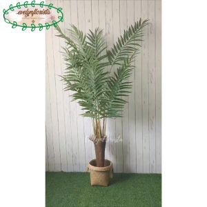 Tanaman Hias Pohon Artificial Palem Hawai T180 Latex Pot Dasar Hitam Cover Purun Handle Dekorasi Ruangan Kantor Aesthetic