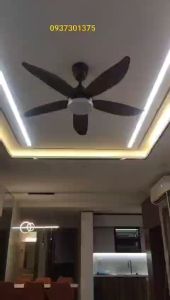 Quạt trần 5 cánh DCT117 sải rộng 1m22 động cơ Dc tiets kiệm điện phù hợp cho trần phòng ngủ phòng khách Chung Cư Phòng bếp có điều khiển từ xa