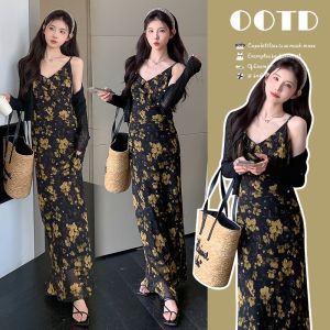 High-end Styling Retro French Style Maternity Dress