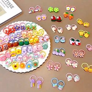 Mamibayi 10pcs Set Karet Rambut Karet Lucu Aksesoris Rambut Anak