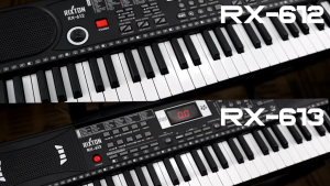Rixton 61 Keys Electronic Piano Digital Keyboard Piano Portable Beginner Keyboard PS002 Stand Set