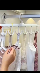 Vilo Gantungan 12 Hook Magic Hanger Multifungsi Kait Jemuran Baju Tas Topi Putar