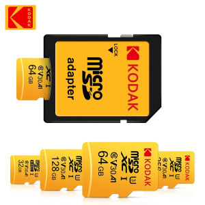 Kodak | Kodak 100% Original Micro SD Card 128GB Class 10 Memory Card 64GB Flash Card 32GB V30 U3 Flash Memory Card for Driving Recorder