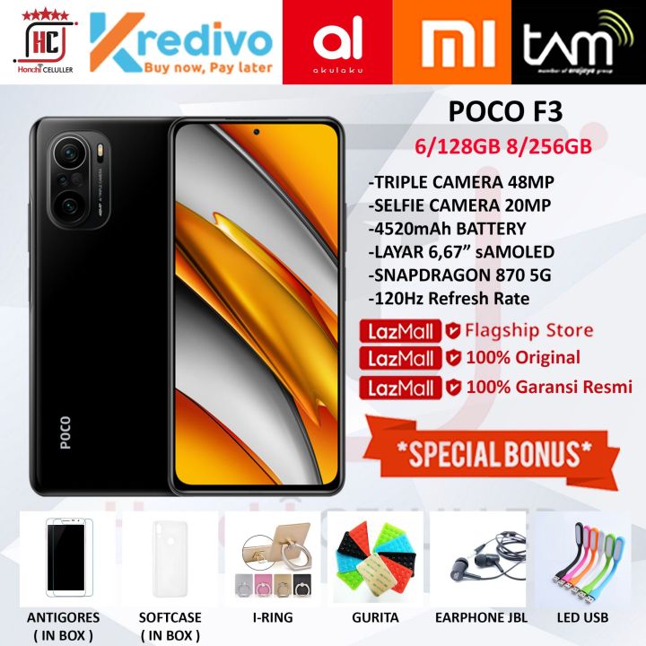 XIAOMI POCO F3 8/256GB 6/128GB GARANSI RESMI XIAOMI INDONESIA TAM ORIGINAL