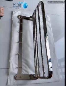 Máng khăn tầng inox 304 cao cấp LOẠI 1 TRỤC ĐÚC DÀY- GẬP LÊN GẬP XUỐNG ĐƯỢC Thanh Treo Khăn Tắm ĐA NĂNG 100% INOX 304