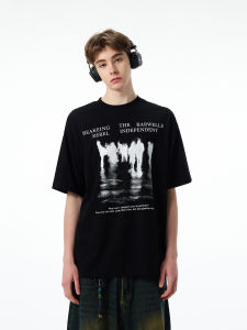 MADWITCH | Gothic Letter Print T-Shirt