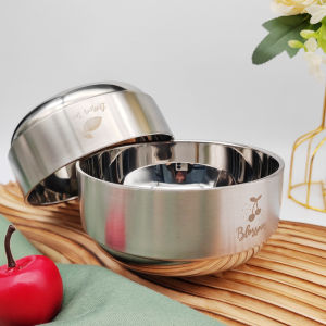 Bát Ăn Bằng Thép Không Gỉ Keyfun316 Thiết Kế Hình Trái Tim Dễ Thương Chống Bỏng Chống Cháy Dụng Cụ Ăn Uống Cho Trẻ Em Bát Ăn Nhà Bếp