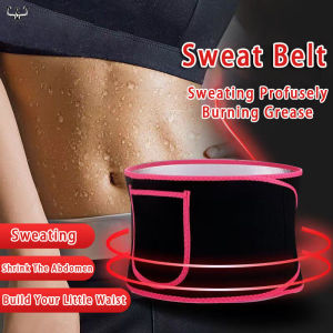 Sweat Belt Sauna Body Shaper Fat Burn Shaper Band Weight Loss Slimming Fat Burning Hot Sweat Waist Belt Body Shaper Wrap Band Slimming Sweat Belt Waist Tummy Trimmer 桑拿腰带