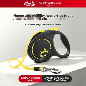 FLEXI | Fun Auto-retractable Fluorescent Rope Dog Leash