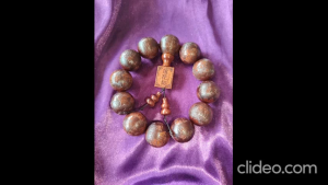 Wooden Bracelet (Big-Leaf Rosewood) Ksitigarbha Bodhisattva 12 X 20mm (Selected)