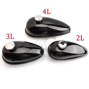 2L 3L 4L Black Gas Tank W/ Cap Petcock For 49CC 50CC 80CC 60cc Engine Motorized Bicycle Petrol Tank Fuel Tank Cap
