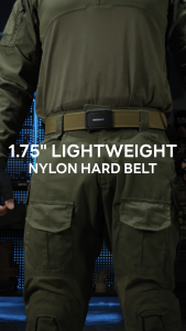 IDOGEAR Tactical Belt with Metal Ratchet Adjustable Buckle 1.75" 1000D Nylon Hard Belt Outdoors Training Tactical Belt 3439