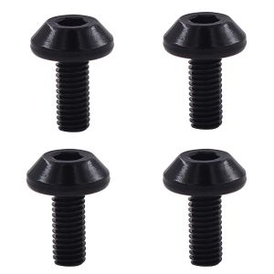 4 Pcs Bicycle Water Bottle Cage Bolts – Aluminum M5 Screws for MTB & Road Bike Kettle Holder – Cycling Accessories