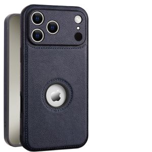 Logo Visible Design Phone Case For iPhone 17 Air 16 E Pro Max 15 14 Plus 13 12 11 Vintage PU Leather Shockproof Business Cover