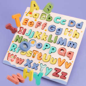 Educational Alphabet Recognition 3D Wooden Puzzle