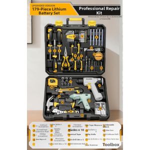 Lithium Battery Powered Comprehensive Home Repair Tool Set