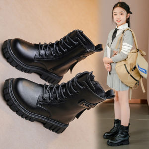 CHMOZYF Kids Boots Winter Children Fashion Ankle Boots Baby British Shoes For Girls Boys Boots Toddler Warm Snow Boots