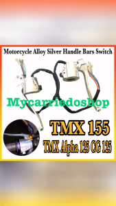 Motorcycle alloy Silver handle bars switch Set For TMX 155 TMX Alpha 125 CG 125