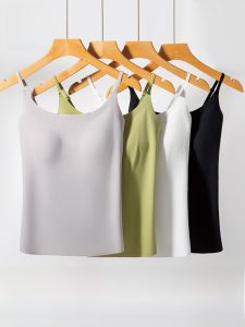 MiiOW | Áo ba lỗ không tay nữ MiiOW Xin-BHT339 mùa hè 2025 Áo ba lỗ không dây liền quần áo bên trong không để lại dấu vết