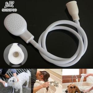SKISOPGO Pet Dog Cat Shower Head Multi-functional Tap Faucet Spray Drains Strainer Hose Sink Washing Pets Water Bath Heads