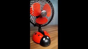 Kipas Angin Listrik Karakter KARTUN Cartoon DUCK BEBEK Kuning Desk Wall Fan 2 IN 1 Meja / Dinding
