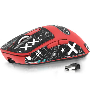 ATTACK SHARK | ATTACK SHARK X3 Wireless Gaming Mouse 49g Ergonomic Computer Mouse Triple Modes PAW3395 26K DPI Optical Sensor 200h Battery L