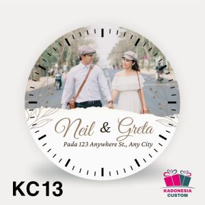 Ukuran diameter 22 cm Jam dinding / meja kaca foto logo instansi sekolah partai kantor gift hadiah kado souvenir custom cewek cowok ultah ulang tahun pernikahan wedding wisuda graduation event doorprize KKN unik murah aesthetic