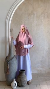 Audina Zayna Khimar Non Pad Tali Bahan Italian Crape Premium