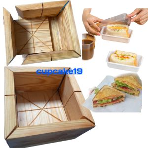 cutter box sandwich kotak digeser / pemotong roti sandwich 12x12x10