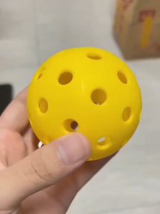 6Pack Outdoor Pickleball Balls 40 Holes Pickleball High Elastic Pickle Balls Set for All Paddle