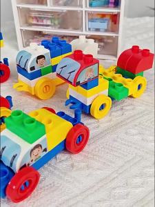 BABYSHOME | Intelligence Development Large Particle Building Blocks Car 6 Transformable Ways