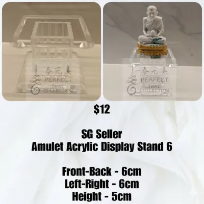 [Thai Amulet Mini Altar Acrylic Display Stand] *MANY DESIGNS* 泰国佛牌展示底座 Mini Altar Home / Office / Car Display Set