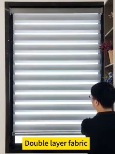 180/160*160cm Modern Korean Blinds For Window Venetians Duo Roller Curtain For Living Room Bathroom Bedroom Blackout 80/90/100/110/130/150/160/170/180cm Native Roller Blinds