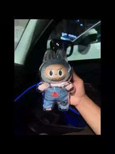 Labubu Transparent Acrylic Protective Case Organizer Doll Shell Accessories Storage Box