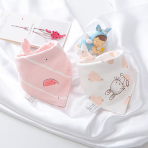 Ultra-Soft Pure Cotton Baby Triangle Scarf Saliva Towel Anti-Vomiting Milk Water Bib Childrens Scarf Four Seasons Infant Supplies