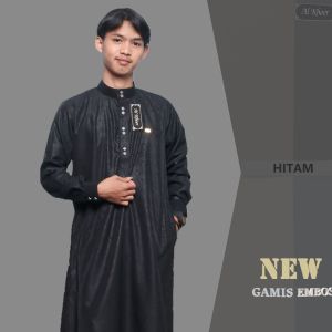 gamis pria remaja dan dewasa/jubah pria new motif EMBOS pria dewasa