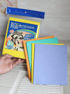 Non-Stick Oil Kitchen Cleaning Cloth SuNuo Dishwashing Towel Tablecloth Cleaning Cloth No Fuzz Durable Microfiber Towel