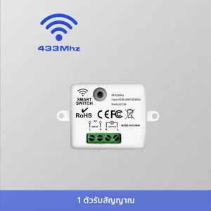 86 ไร้สายสมาร์ท RF 433 Mhz 100-220 V แผงรีโมทคอนโทรล Mini รีเลย์ตัวรับสัญญาณบ้านหลอดไฟ Led สวิทช์