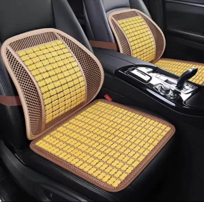 Thảm lót ghế bằng tre trúc cho ghế văn phòng ô tô Có Hạt Bám Dính thoáng mát thoải mái 45x45cm