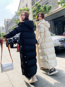 Womens Winter Coat 2024 New Style down Cotton Jacket Korean Loose Thick Long Over-Knee Cotton Clothes Outerwear