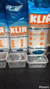 THINWALL KOTAK MAKAN PLASTIK 25SET REC PERSEGI PANJANG KLIR